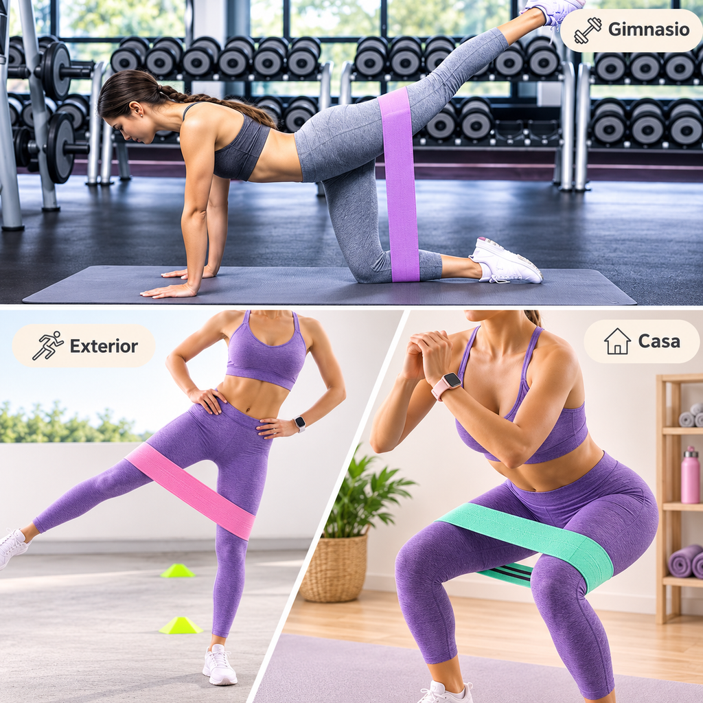 Kit Premium de Bandas de Resistencia de Tela NIDO FIT™ | 3 Niveles para Glúteos, Piernas y Cadera