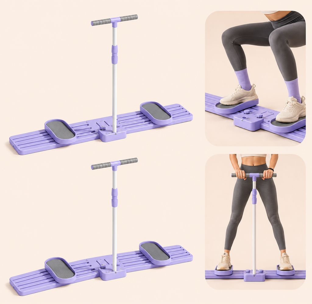 Ejercitador de Esquí Multifuncional con Barra de Equilibrio | Entrena Todo tu Cuerpo Desde Casa