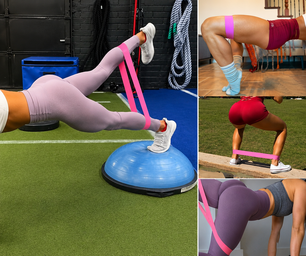 Kit Premium de 5 Bandas Elásticas de Resistencia NIDO FIT™ | 5 Niveles para Glúteos, Piernas, Yoga y Entrenamiento Funcional