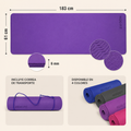 Colchoneta Premium de Yoga y Pilates NIDO FIT™ 6 mm | Antideslizante, Extra Cómoda con Correa de Transporte