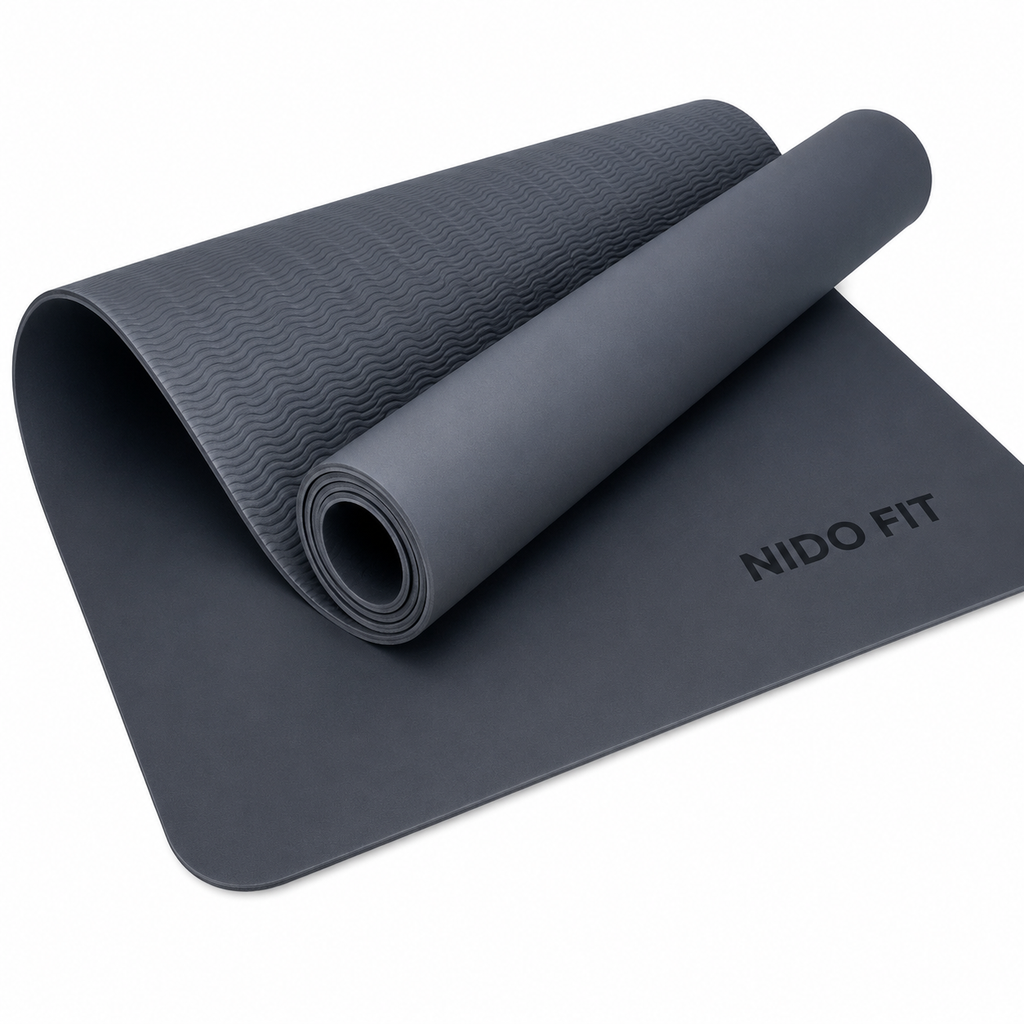 Colchoneta Premium de Yoga y Pilates NIDO FIT™ 6 mm | Antideslizante, Extra Cómoda con Correa de Transporte