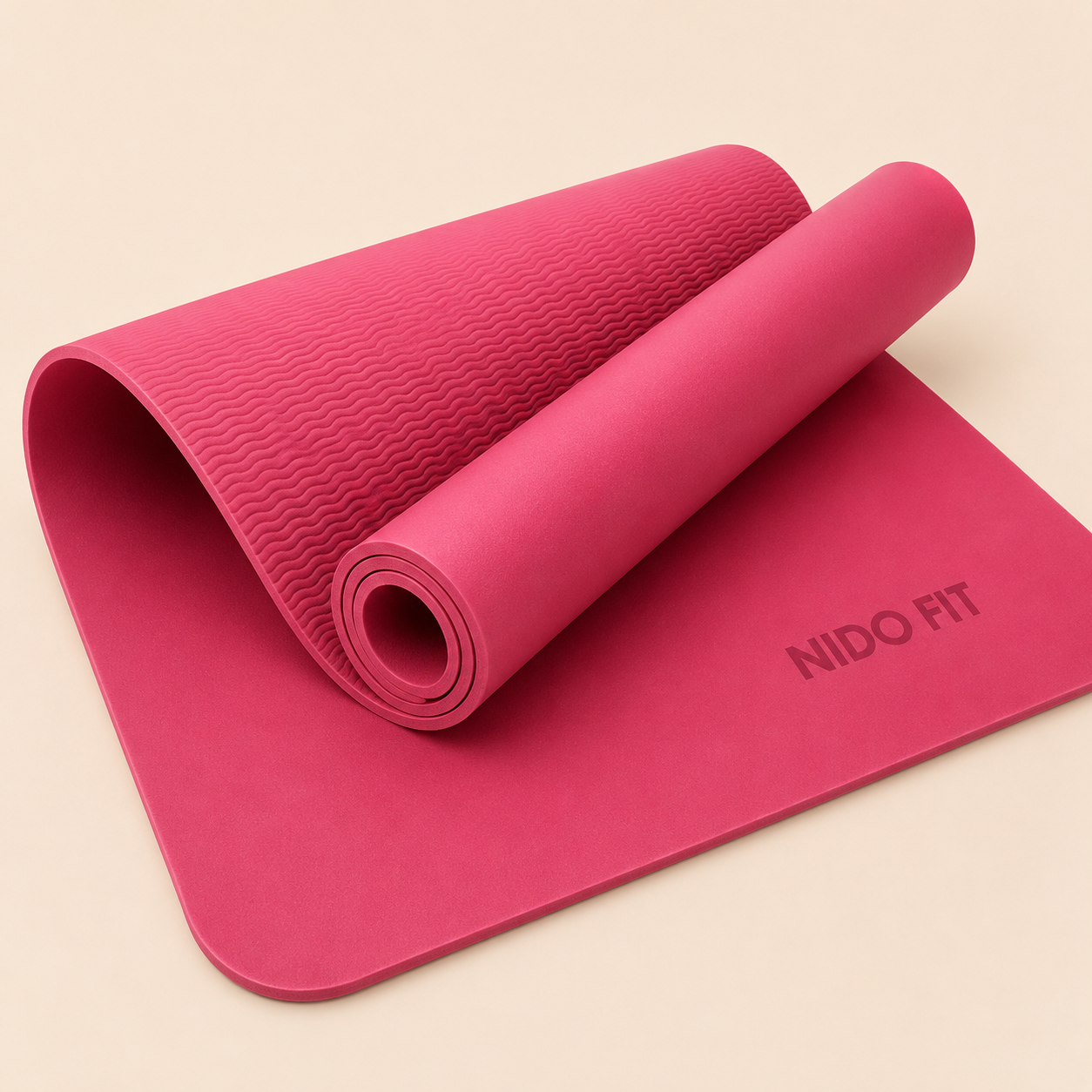 Colchoneta Premium de Yoga y Pilates NIDO FIT™ 6 mm | Antideslizante, Extra Cómoda con Correa de Transporte