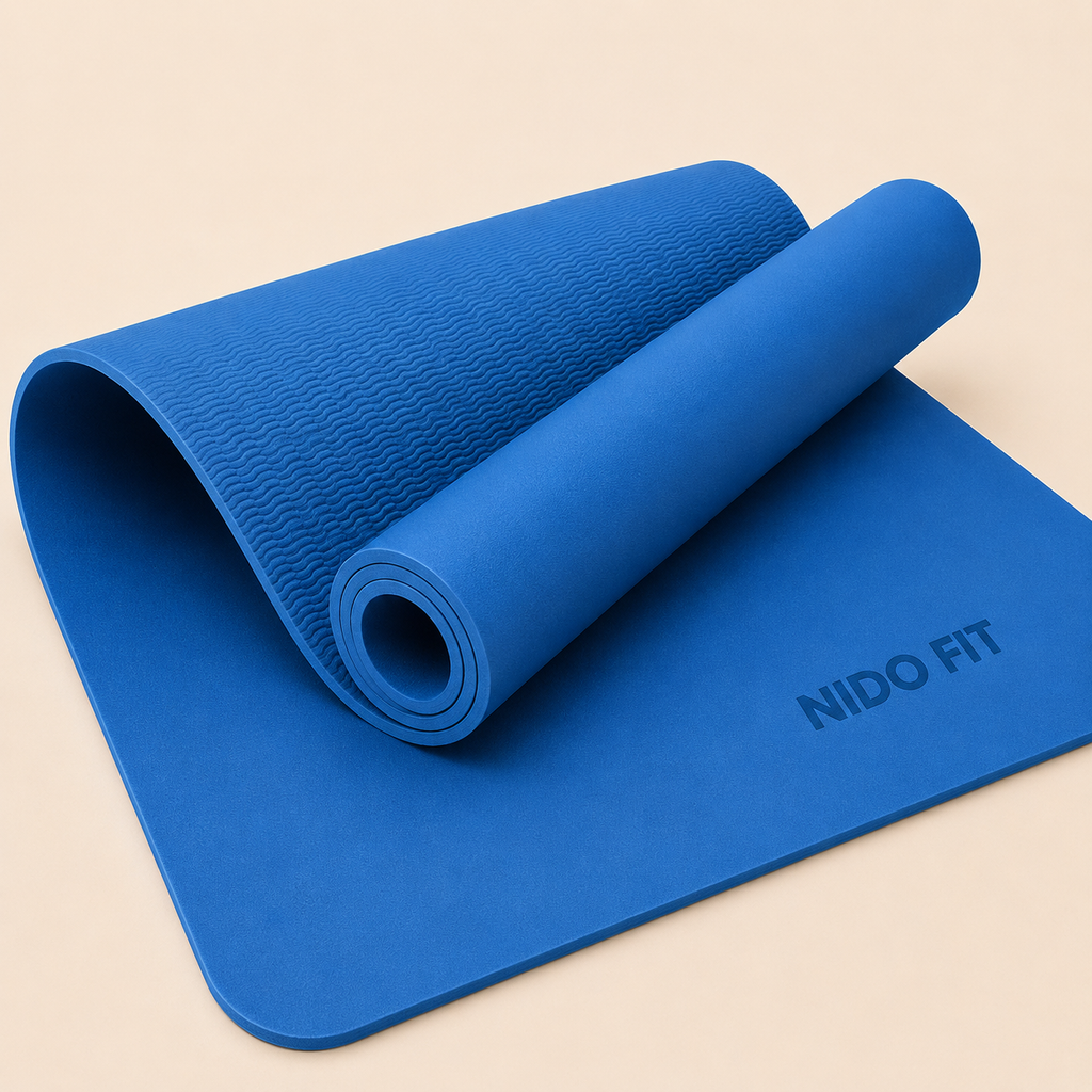 Colchoneta Premium de Yoga y Pilates NIDO FIT™ 6 mm | Antideslizante, Extra Cómoda con Correa de Transporte