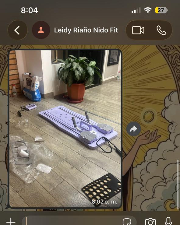 Tabla de Pilates Reformadora Plegable NIDO FIT™ | Gimnasio Multifuncional para Entrenamiento de Cuerpo Completo + GUIA DE EJERCICIOS GRATIS